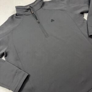 Nike ACG Pullover Men 2XL Gray 1/4 Zip Mock Neck Fleece Hiking Lined Stretch